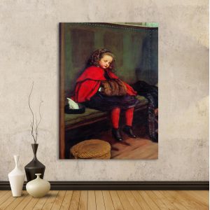 Canvas print My second sermon, Millais John Everett