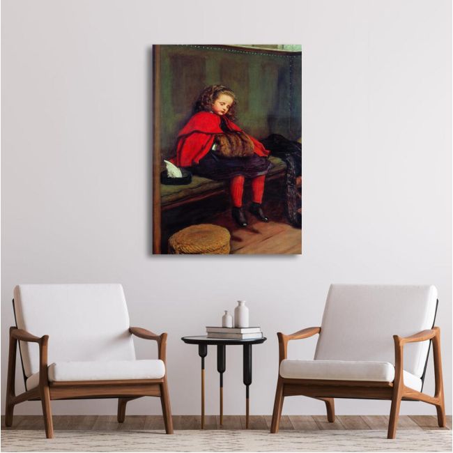 Canvas print My second sermon, Millais John Everett