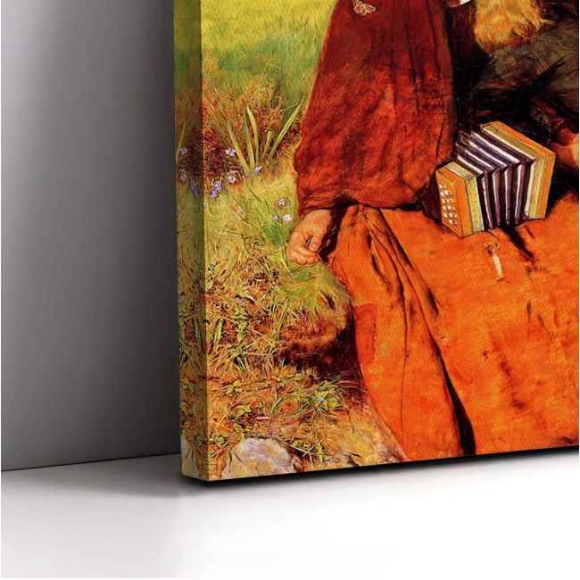 Canvas print The blind girl, Millais John Everett