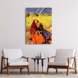 Canvas print The blind girl, Millais John Everett 2