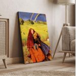 Canvas print The blind girl, Millais John Everett