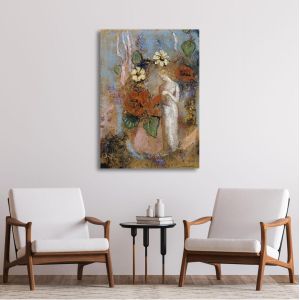 Canvas print Virgin with veil, Redon Odilon 2