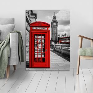 Canvas print London, Red London