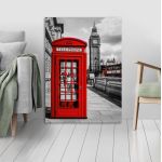 Canvas print London, Red London