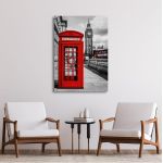 Canvas print London, Red London