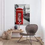 Canvas print London, Red London