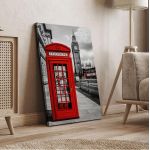 Canvas print London, Red London