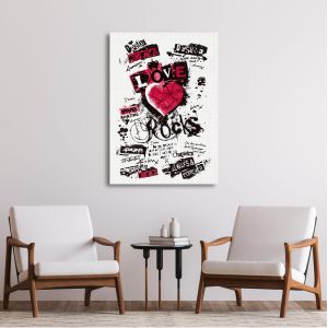 Canvas print Love rocks 2