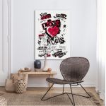 Canvas print Love rocks