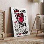 Canvas print Love rocks