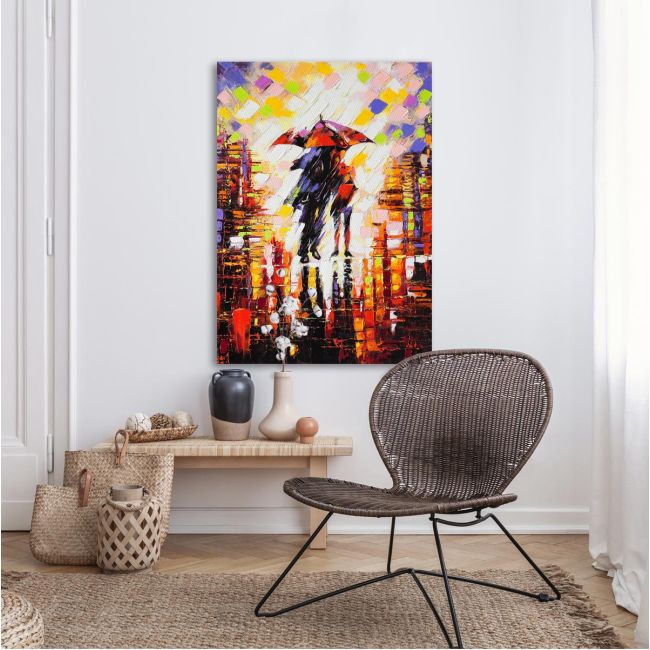Canvas print Under the rain