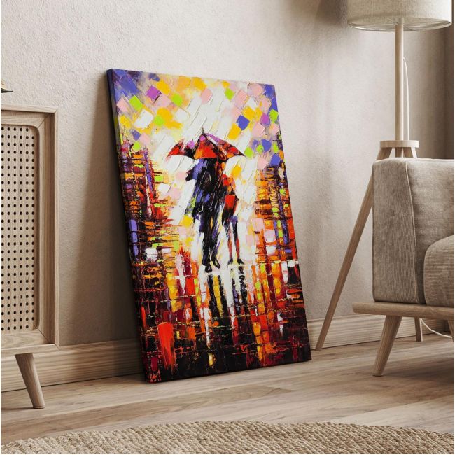 Canvas print Under the rain
