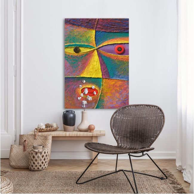 Πίνακας σε καμβά Face abstract
