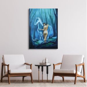 Canvas print Horse goddess 2