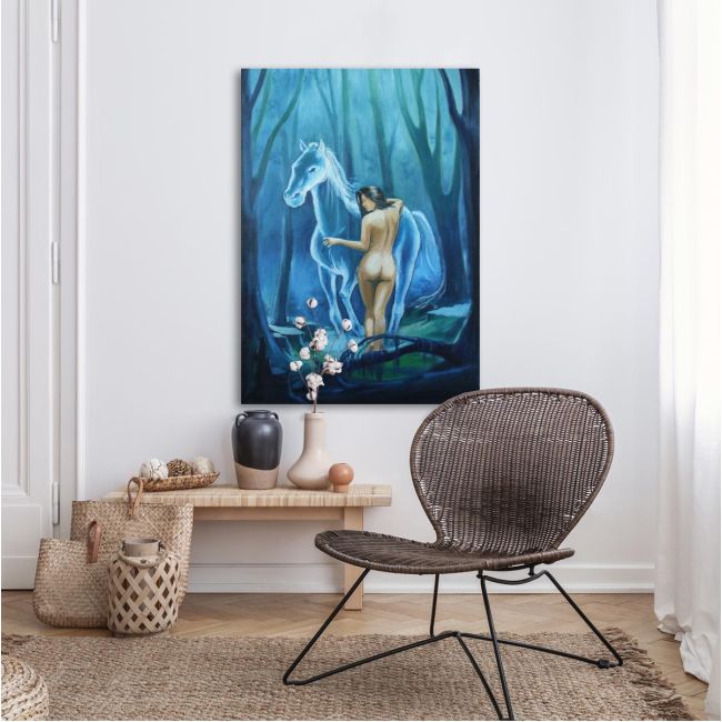 Canvas print Horse goddess