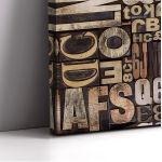 Πίνακας σε καμβά Wood type portrait