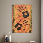 Canvas print Cave painting