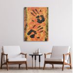 Canvas print Cave painting