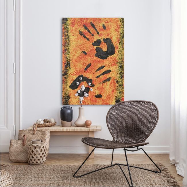 Canvas print Cave painting