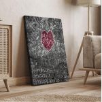 Canvas print Heart chalkboard
