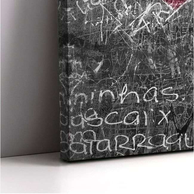 Canvas print Heart chalkboard