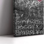 Canvas print Heart chalkboard
