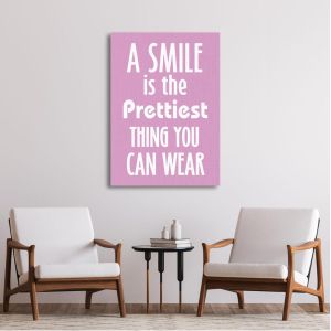 Canvas print A smile is... 2