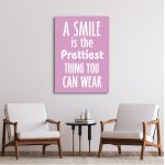 Canvas print A smile is...