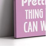 Canvas print A smile is...