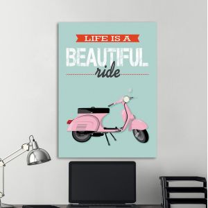 Canvas print Life is a beautiful ride