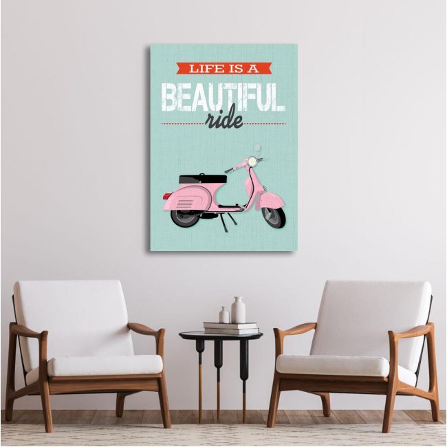 Canvas print Life is a beautiful ride