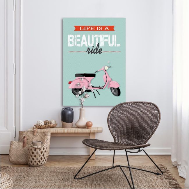 Canvas print Life is a beautiful ride