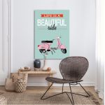 Πίνακας σε καμβά Life is a beautiful ride