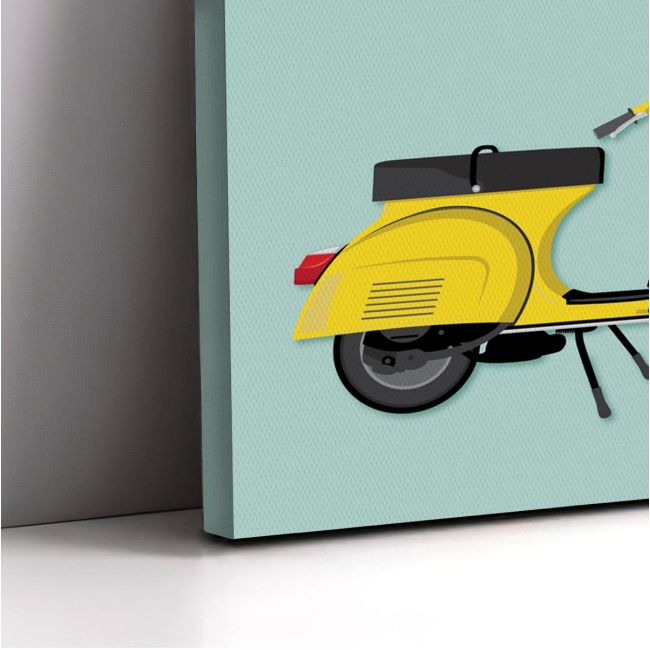 Canvas print Life is a beautiful ride (yellow)