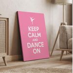 Canvas print Keep calm and dance on