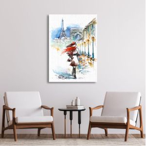 Canvas print Paris, Walking at Paris 2