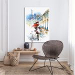 Canvas print Paris, Walking at Paris