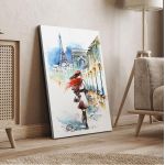 Canvas print Paris, Walking at Paris