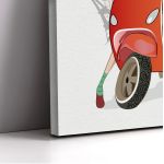 Πίνακας σε καμβά σκούτερ, Traveling on a scooter