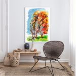 Canvas print Human trees