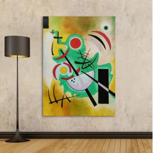 Canvas print Steadfast green, Kandinsky W.