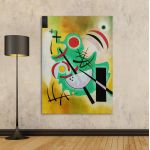 Canvas print Steadfast green, Kandinsky W.