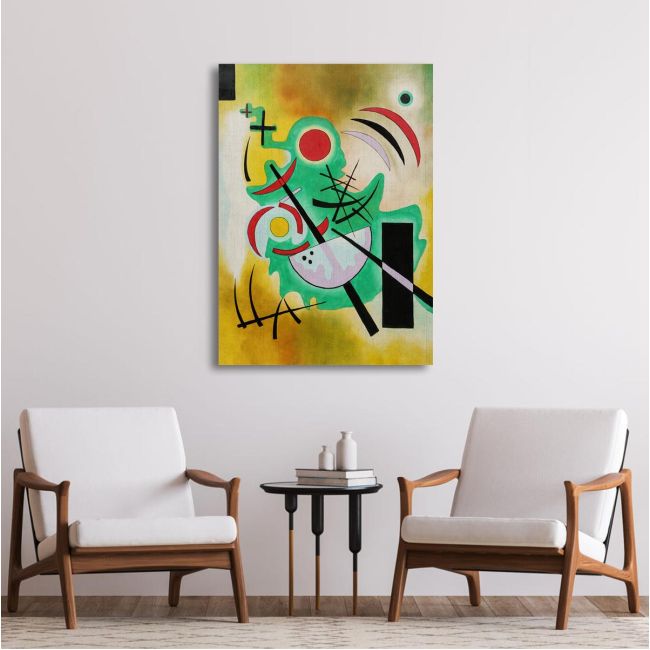 Canvas print Steadfast green, Kandinsky W.