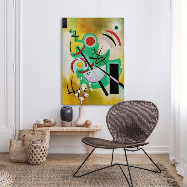 Canvas print Steadfast green, Kandinsky W.