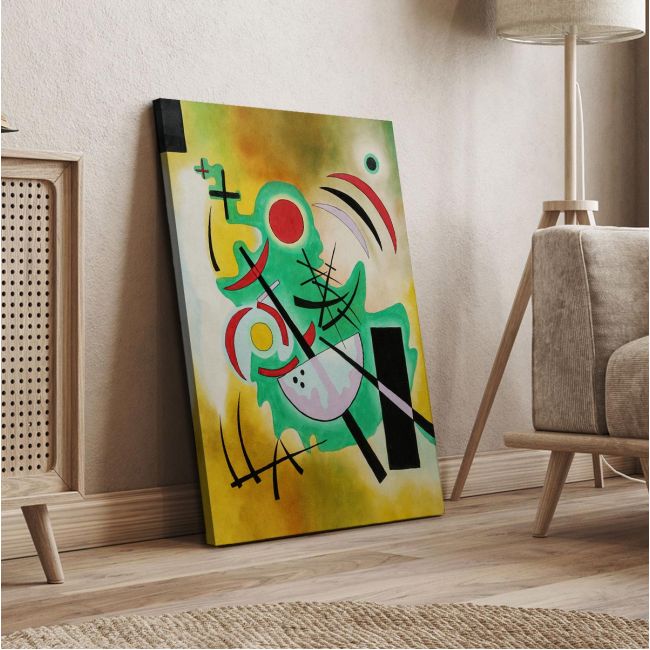 Πίνακας ζωγραφικής Steadfast green, Kandinsky W.