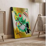Πίνακας ζωγραφικής Steadfast green, Kandinsky W.