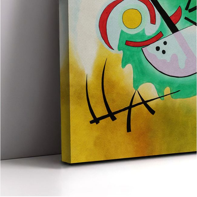 Πίνακας ζωγραφικής Steadfast green, Kandinsky W.