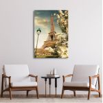 Πίνακας σε καμβά Παρίσι, Eiffel at spring
