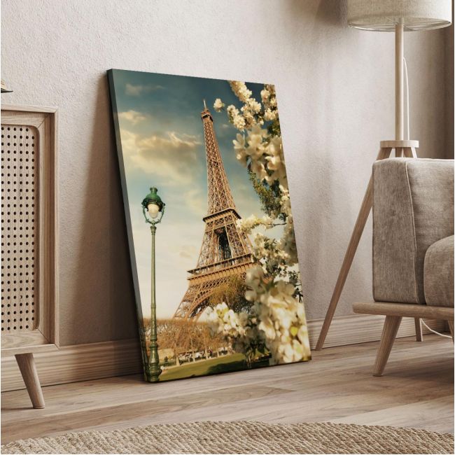 Canvas print Paris, Eiffel at spring