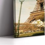 Πίνακας σε καμβά Παρίσι, Eiffel at spring